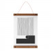 Posterhanger Hout Zwart 60 cm