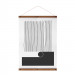 Posterhanger Hout Zwart 70 cm