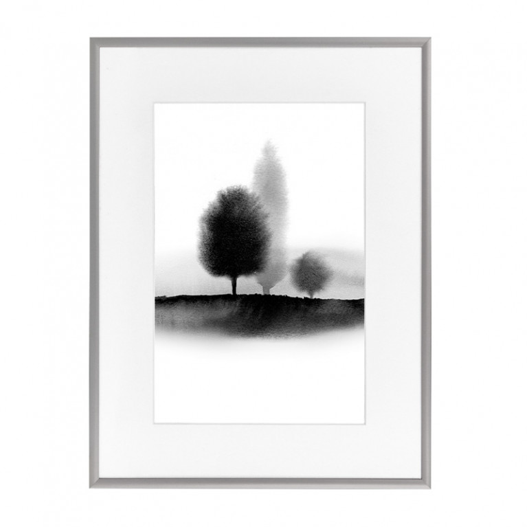 Wissellijst 70x100cm Zilver met print