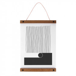 Posterhanger Hout Zwart 60 cm