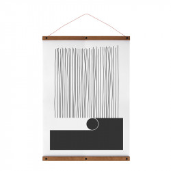 Posterhanger Hout Zwart 80 cm
