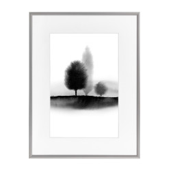 Wissellijst 70x90cm Zilver met print