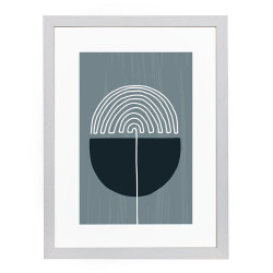 Wissellijst Hout Wit Breed A4 - Art Print en Passe Partout