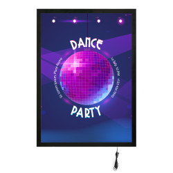 LED Bord Eco Magnetisch Zwart B1 - Vooraanzicht