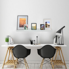Foto Wandplank Steigerhout Wit 60cm