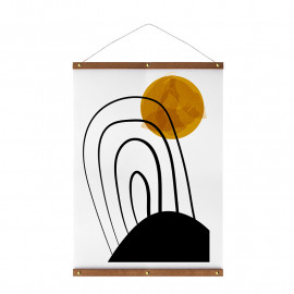 Posterhanger Hout Goud 70 cm