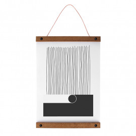 Posterhanger Hout Zwart 60 cm