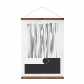 Posterhanger Hout Zwart 80 cm