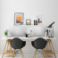Foto Wandplank Steigerhout Wit 100cm