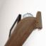 Foto Wandplank Eikenhout Donker 100 cm - Detail onderkant