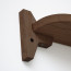 Foto Wandplank Eikenhout Donker 60 cm - Detail plankdrager