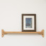 Foto Wandplank Eikenhout Ongelakt 100 cm - Vooraanzicht met lijst