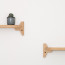 Foto Wandplank Eikenhout Ongelakt 60 cm - Detail twee planken