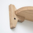 Foto Wandplank Eikenhout Ongelakt 60 cm - Detail plankdrager