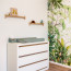 Foto Wandplank Eikenhout Ongelakt 80 cm - Sfeer babykamer