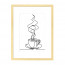 Wissellijst 18x24cm Hout met print