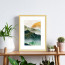 Wissellijst 18x24cm Hout met print aan muur
