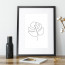 Wissellijst 18x24cm Hout Zwart – Sfeer Lineart Monstera