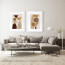 Wissellijst 40x60cm Wit met print aan muur