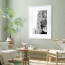 Wissellijst 50x60cm Wit met print aan muur