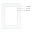 Passe Partout Gebroken Wit 24x30 cm - Afmetingen