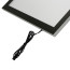 LED Bord Eco Magnetisch Zwart A0 - Hoek detail