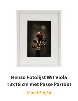 Henzo Fotolijst Wit Viola 13x18 cm met Passe Partout